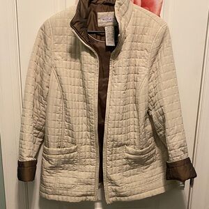 Weatherproof Women's Cream Quilted Utility Jacket